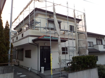 戸建て外壁　塗装前