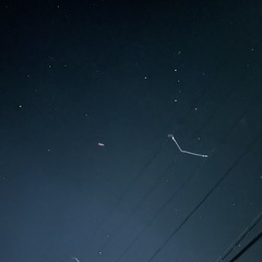 昨夜の星空