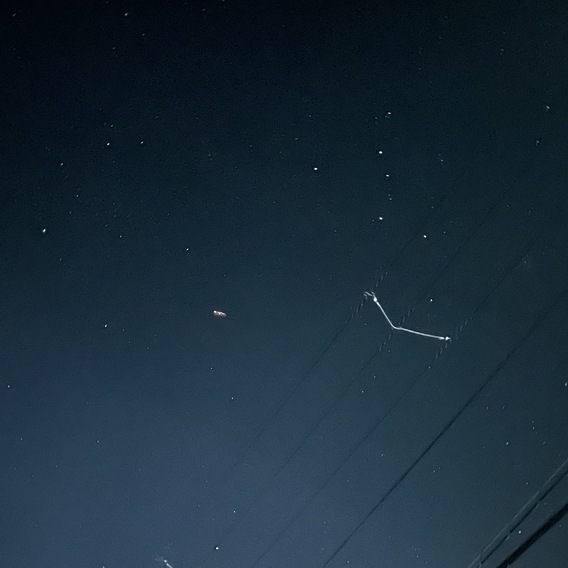 昨夜の星空
