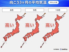 ~気象庁8月から10月にかけての予報~