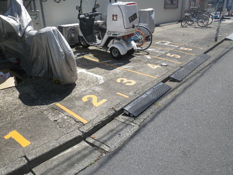 駐輪場ライン引き